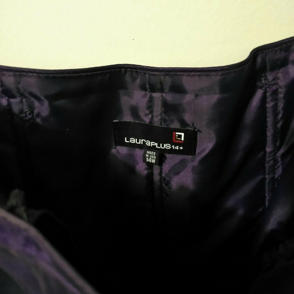 Strapless purple dress - Picture 3 of 4